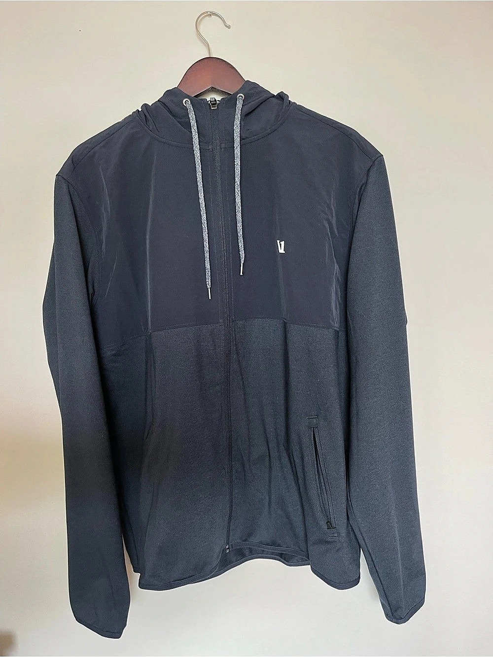 Vuori Sunday Element Jacket Lightweight Full-Zip Blue XL